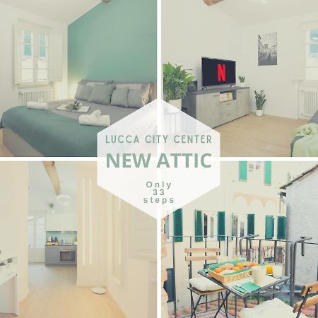 *New Attic*-Lucca Citycenter-Balcony-Netflix Bagian luar foto