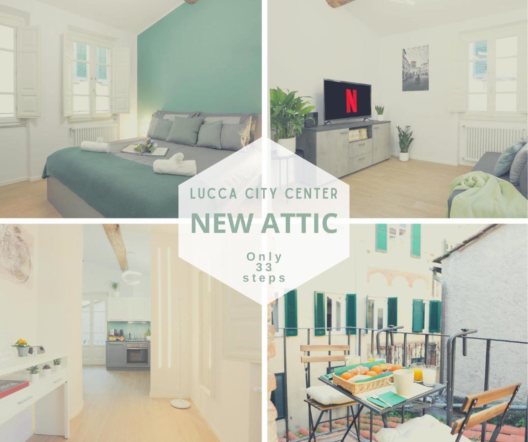 *New Attic*-Lucca Citycenter-Balcony-Netflix Bagian luar foto